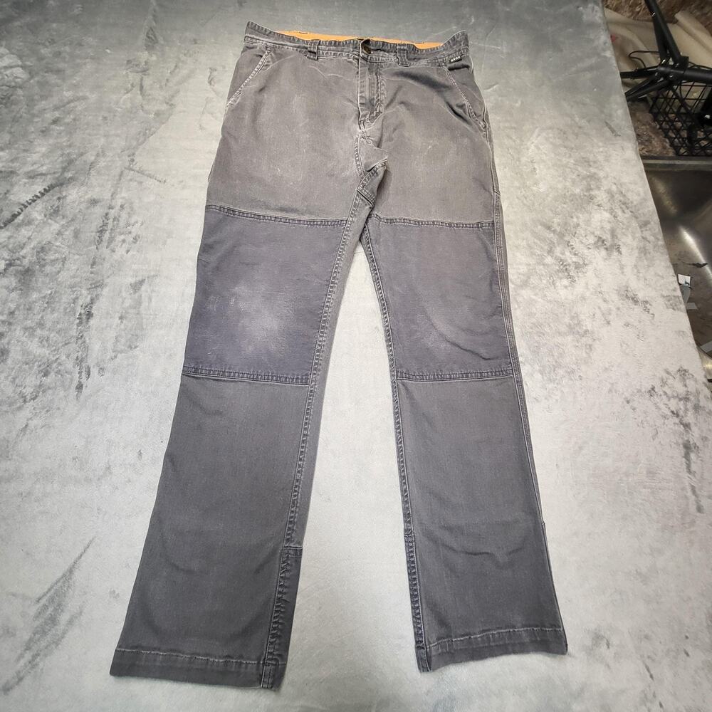 Howler Brothers Pants Mens 32x31 Gray Double Knee Work Utility Cotton Stretch